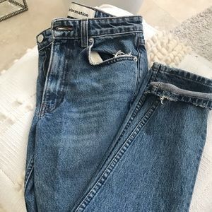 Reformation High Waist Straight Leg